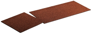 Kerabit Nock- och takfotsplatta röd - 0,33x0,33m