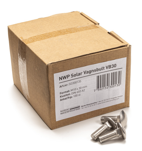 NWP Solar Vagnsbult VB30 - M10x30 - 2