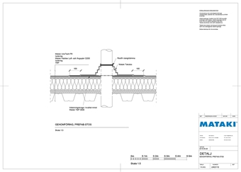 Mataki Konstruktion bim tak - Mataki UnoTech FR - Genomföring, prefab-stos