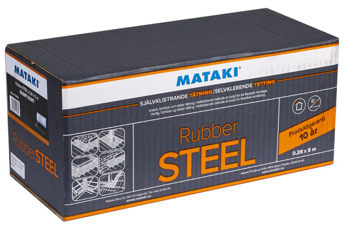 Självklistrande tätning Mataki RubberSTEEL förpackning