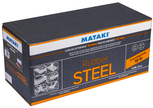 Självklistrande tätning Mataki RubberSTEEL förpackning