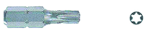 Bits med M-6 gänga Torx-25
