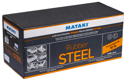 Självklistrande tätning Mataki RubberSTEEL förpackning