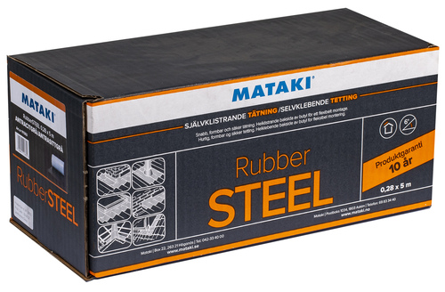 Självklistrande tätning Mataki RubberSTEEL förpackning